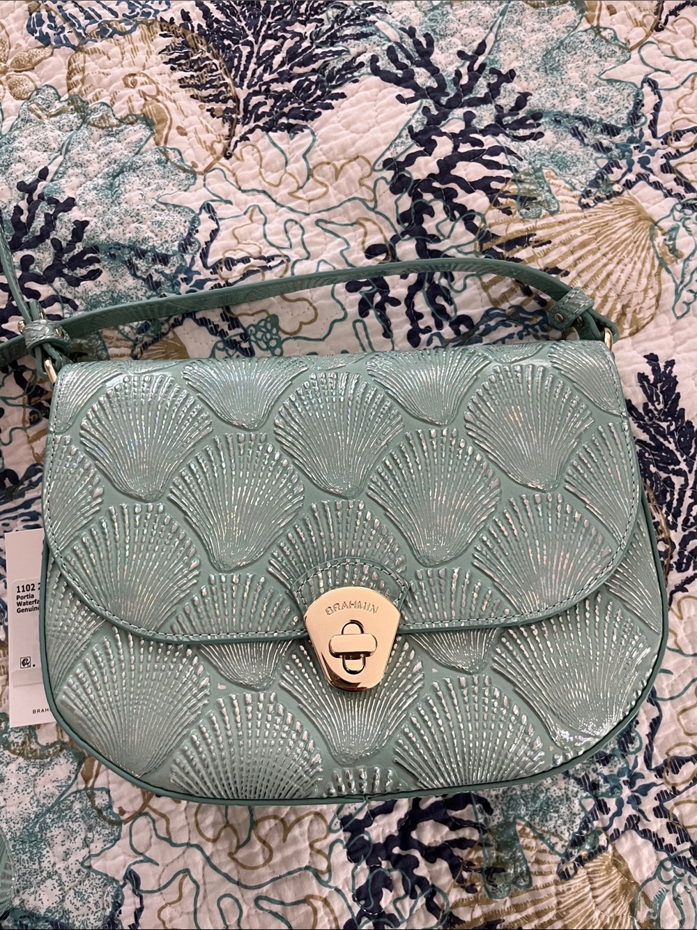 Brahmin Portia Waterfall Tides Crossbody Bag NEW WITH TAGS - Picture 3 of 5